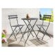 LIVARNO home Bistro-Set, mit Klappfunktion (Anthrazit) - B-Ware neuwertig