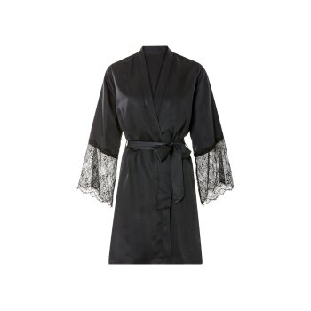 esmara® Damen-Kimono, aus Satin, L, schwarz - B-Ware...