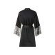 esmara® Damen-Kimono, aus Satin, L, schwarz - B-Ware neuwertig