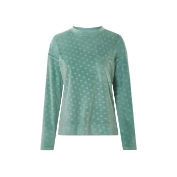 esmara® Damen Nicki-Pyjama mit Rundhalsausschnitt (Grün, S (36/38)) - B-Ware neuwertig