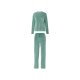 esmara® Damen Nicki-Pyjama mit Rundhalsausschnitt (Grün, S (36/38)) - B-Ware neuwertig