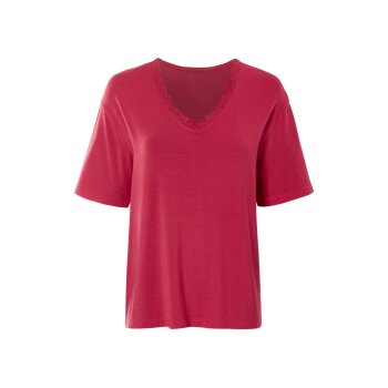 esmara® Damen Pyjama, mit überschnittenen Schultern (Rot, S(36/38)) - B-Ware neuwertig
