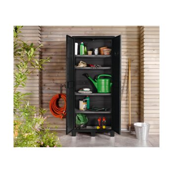 LIVARNO home Gartenschrank, 2 Türen, aus recyceltem...