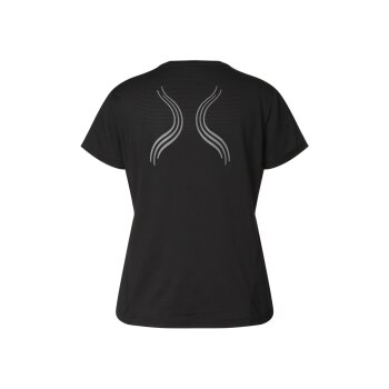 CRIVIT Damen Funktionsshirt mit reflektierenden Deko-Elementen (schwarz, S(36/38)) - B-Ware neuwertig