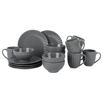 LIVARNO HOME Geschirrset aus Steinzeug, 18-teilig - B-Ware