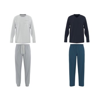 LIVERGY® Herren Pyjama, aus Baumwolle - B-Ware
