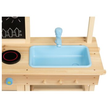 Playtive Matschküche, aus Echtholz mit Dach - B-Ware sehr gut