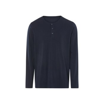 LIVERGY® Herren Pyjama, mit Baumwolle (navy, XXL(60/62)) - B-Ware neuwertig