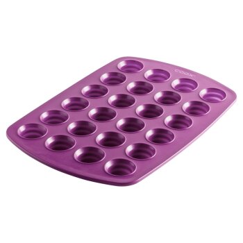 Coox Silikon-Muffinform 24er, ca. Ø 3,5cm (Lila) -...