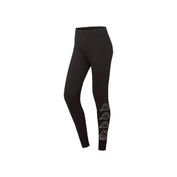 Kappa Damen Leggings, mit Baumwolle (Schwarz, M) - B-Ware...