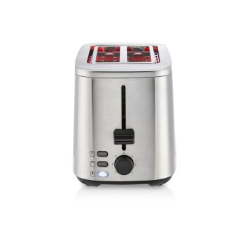 SILVERCREST® KITCHEN TOOLS Doppelschlitz-Toaster Edelstahl »STE 850 E1« (Silber) - B-Ware gut