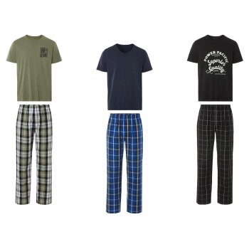LIVERGY® Herren Pyjama, aus reiner Baumwolle - B-Ware