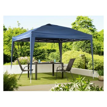 LIVARNO home Faltpavillon, mit 2 Wänden, blau - B-Ware Transportschaden Kosmetisch