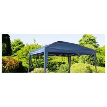 LIVARNO home Faltpavillon, mit 2 Wänden, blau - B-Ware Transportschaden Kosmetisch