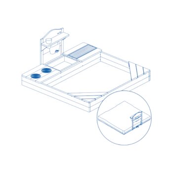 roba Sandkasten mit Matschküche, inkl. Abdeckplane,...