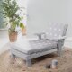 roba Little Stars Outdoor-Kinderliege, inkl. Sitzpolster, grau lasiert - B-Ware neuwertig