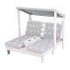 roba Outdoor-Kinderliege Little Stars, inkl. Polster, grau - B-Ware sehr gut