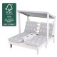 roba Outdoor-Kinderliege Little Stars, inkl. Polster, grau - B-Ware sehr gut