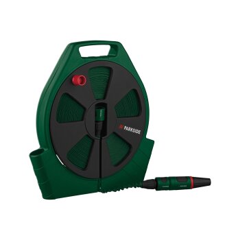 PARKSIDE® Schlauchbox / Kassetten-Flachschlauch, mit Durchflussregelung (Flachschlauch mit Kassette) - B-Ware sehr gut
