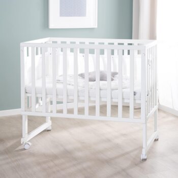 roba safe asleep Stuben- & Beistellbett, 3in1 mit Barriere, 45 x 90 cm, weiß - B-Ware neuwertig