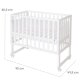 roba safe asleep Stuben- & Beistellbett, 3in1 mit Barriere, 45 x 90 cm, weiß - B-Ware neuwertig