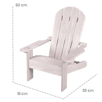 roba Deck Chair Outdoorstuhl, grau - B-Ware Transportschaden Kosmetisch