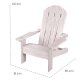 roba Deck Chair Outdoorstuhl, grau - B-Ware Transportschaden Kosmetisch