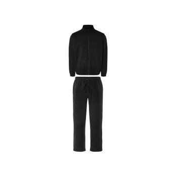 LIVERGY® Herren Fleeceanzug, 2-teilig, mit Bündchen (Schwarz, M (48/50)) - B-Ware neuwertig