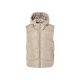 esmara® Damen Steppweste, Kapuze mit Kordelzug (Beige, L (44/46)) - B-Ware neuwertig