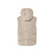 esmara® Damen Steppweste, Kapuze mit Kordelzug (Beige, L (44/46)) - B-Ware neuwertig