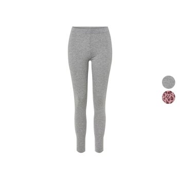esmara® Damen Leggings, mit hohem Baumwollanteil -...