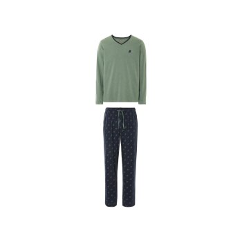 LIVERGY® Herren Pyjama, mit hohem Baumwollanteil - B-Ware