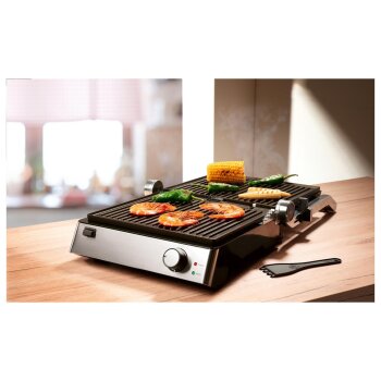 SILVERCREST® KITCHEN TOOLS Kontaktgrill SKGE 2000 D3, 180° aufklappbar - B-Ware gut