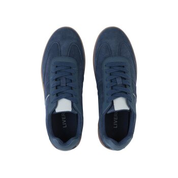 LIVERGY® Herren Sneaker mit Leder (navy, 42) - B-Ware neuwertig