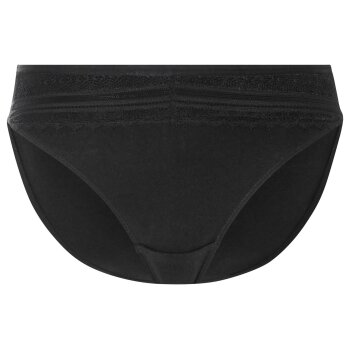 esmara® Damen Slip, 2 Stück, mit eleganter Spitze (Schwarz, M(40/42)) - B-Ware neuwertig