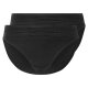 esmara® Damen Slip, 2 Stück, mit eleganter Spitze (Schwarz, M(40/42)) - B-Ware neuwertig