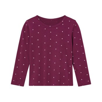 lupilu® Kleinkinder Langarmshirts, 2 Stück, mit Rundhalsausschnitt (kirschrot/rosa, 110/116) - B-Ware neuwertig