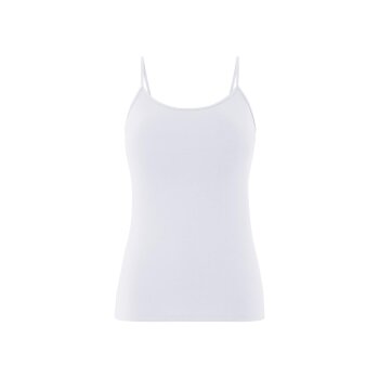 esmara® Damen Spaghettiträgerhemden, 3 Stück, hoher Baumwollanteil (Schwarz/weiß, L(44/46)) - B-Ware neuwertig