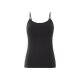 esmara® Damen Spaghettiträgerhemden, 3 Stück, hoher Baumwollanteil (Schwarz/weiß, L(44/46)) - B-Ware neuwertig