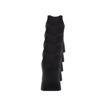 esmara® 5er Pack Damen Tanktops, L 42/44, schwarz -...