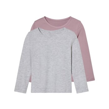 lupilu® Kleinkinder Langarmshirts, 2 Stück, mit...