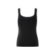 esmara® Damen Tops, 3 Stück, in modischer Ripp-Qualität (Schwarz/weiß, M(40/42)) - B-Ware neuwertig