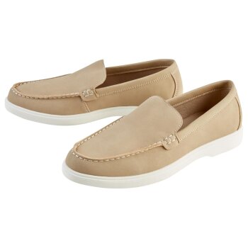 LIVERGY® Herren Slipper mit leichter Laufsohle (Beige, 43) - B-Ware sehr gut