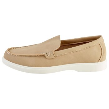 LIVERGY® Herren Slipper mit leichter Laufsohle (Beige, 43) - B-Ware sehr gut