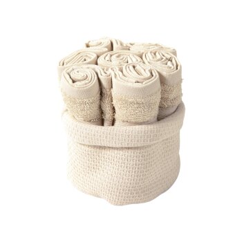 LIVARNO home Frottier-Gästetücher-Set, 8-teilig, 30 x 30 cm - B-Ware