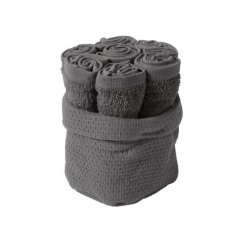 LIVARNO home Frottier-Gästetücher-Set, 8-teilig, 30 x 30 cm - B-Ware