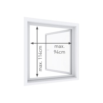 LIVARNO home Insektenschutz, für Fenster, 100 x 120 cm, weiß - B-Ware sehr gut