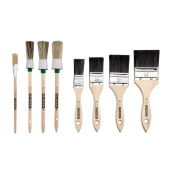 PARKSIDE® Pinsel-Set, mit Griff aus Holz (8-teilig) -...