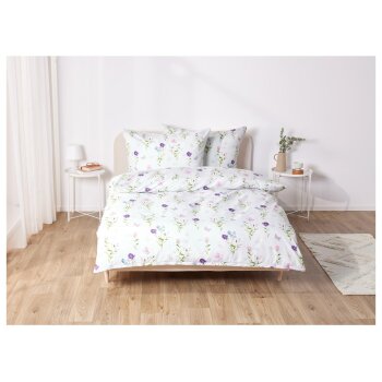 LIVARNO home Mikrofaser-Satin-Bettwäsche, 240 x 220...