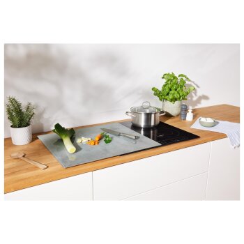 LIVARNO home Abdeckplatten Glas Quadratisch (Beton) - B-Ware neuwertig